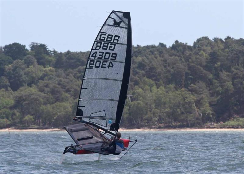 International Moth Grand Prix at Parkstone photo copyright Mike Millard taken at Parkstone Yacht Club and featuring the International Moth class