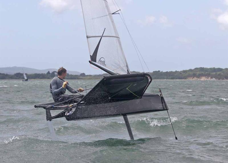 International Moth Grand Prix at Parkstone photo copyright Mike Millard taken at Parkstone Yacht Club and featuring the International Moth class