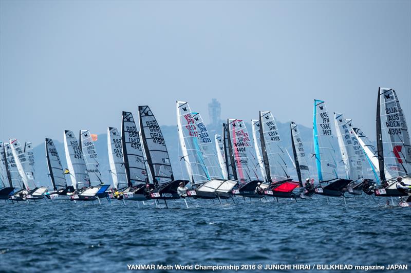 Day 5 at the YANMAR Moth Worlds photo copyright YANMAR Moth World Championship 2016 / Junichi Hirai / BULKHEAD magazine JAPAN taken at  and featuring the International Moth class