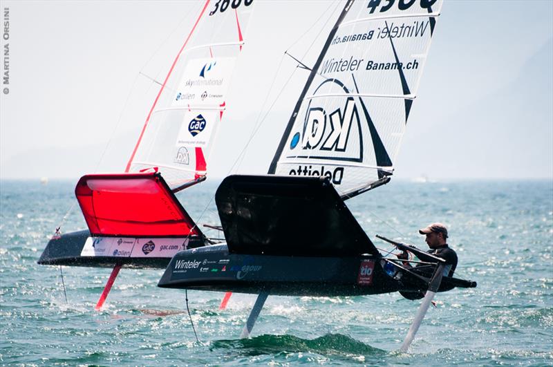 Foiling Week Garda photo copyright Martina Orsini taken at  and featuring the International Moth class