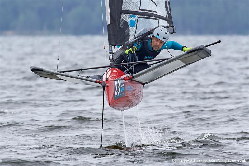 Mike Lennon wins the International Moth Europeans photo copyright Thierry Martinez / Sea&Co taken at  and featuring the International Moth class