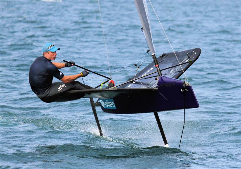 Stu Bithell on day 2 of the VRsport.tv International Moth UK Nationals in Weymouth - photo © Mark Jardine / IMCA UK