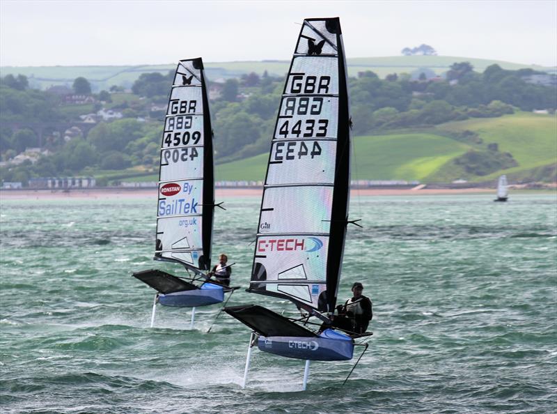 UK International Moth Nationals at Paignton day 1 photo copyright Mark Jardine / IMCA UK taken at Paignton Sailing Club and featuring the International Moth class