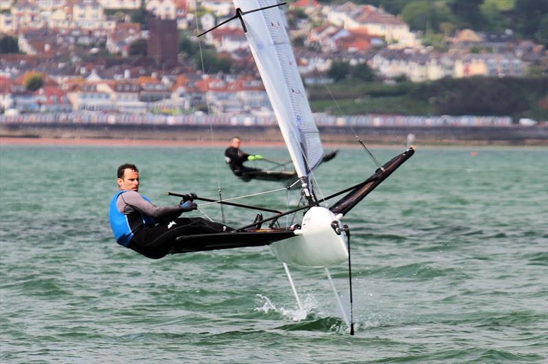 UK International Moth Nationals at Paignton day 1 photo copyright Mark Jardine / IMCA UK taken at Paignton Sailing Club and featuring the International Moth class