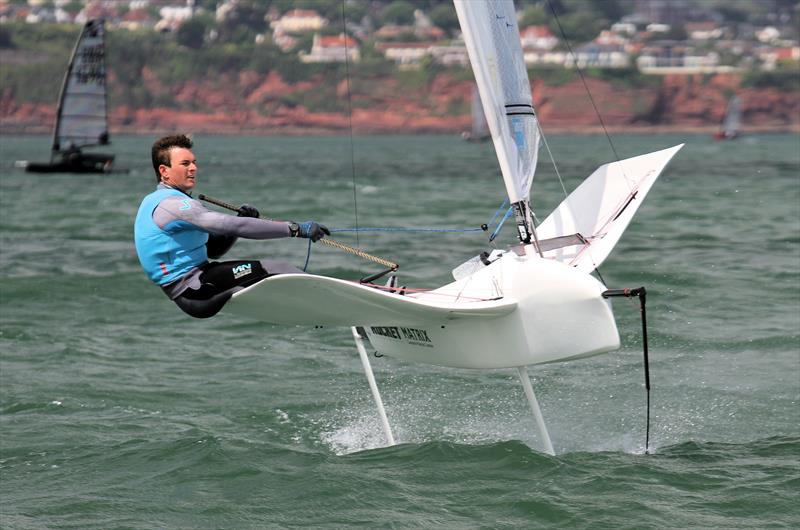 UK International Moth Nationals at Paignton day 1 photo copyright Mark Jardine / IMCA UK taken at Paignton Sailing Club and featuring the International Moth class