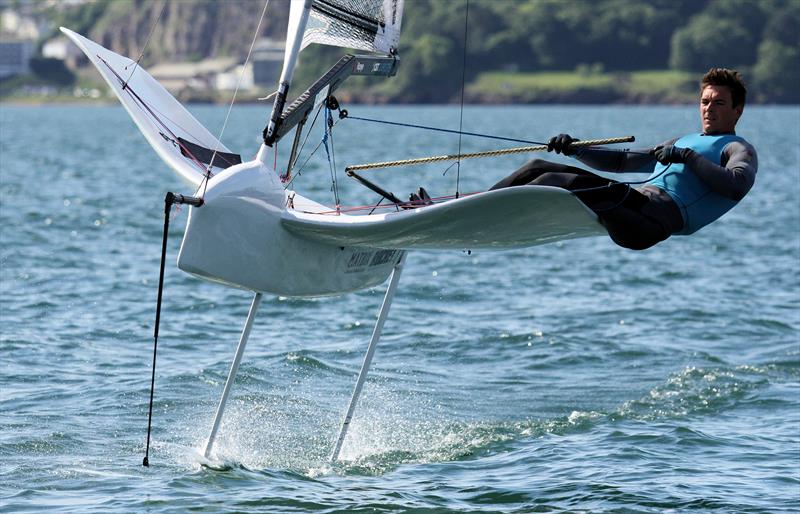 Dylan Fletcher wins the UK International Moth Nationals at Paignton photo copyright Mark Jardine / IMCA UK taken at Paignton Sailing Club and featuring the International Moth class