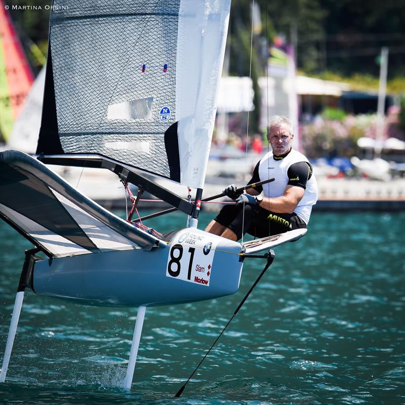 Foiling Week Garda 2017 day 1 photo copyright Martina Orsini taken at Fraglia Vela Malcesine and featuring the International Moth class