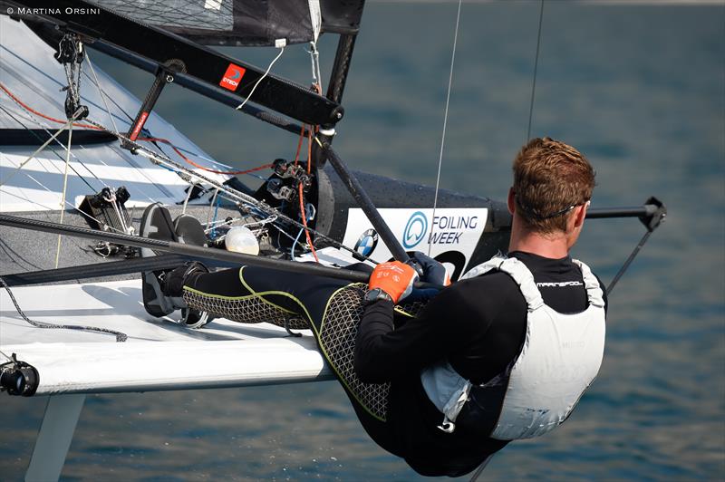 Foiling Week Garda 2017 day 2 photo copyright Martina Orsini taken at Fraglia Vela Malcesine and featuring the International Moth class