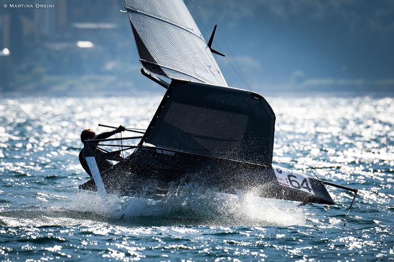 Foiling Week Garda 2017 day 2 photo copyright Martina Orsini taken at Fraglia Vela Malcesine and featuring the International Moth class