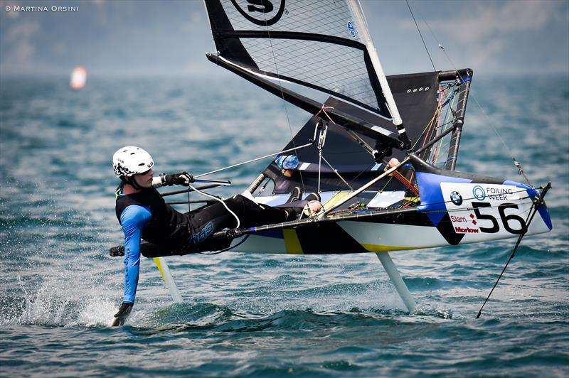 Foiling Week Garda 2017 day 2 photo copyright Martina Orsini taken at Fraglia Vela Malcesine and featuring the International Moth class