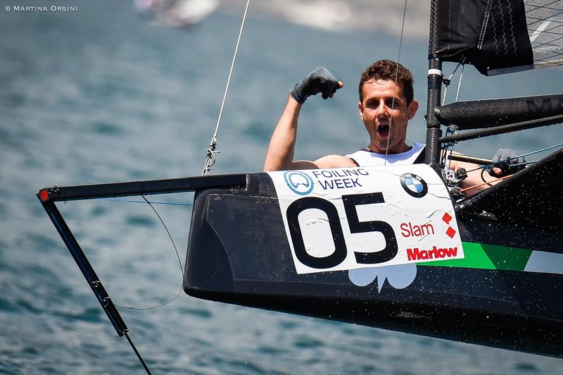 Foiling Week Garda 2017 day 3 photo copyright Martina Orsini taken at Fraglia Vela Malcesine and featuring the International Moth class