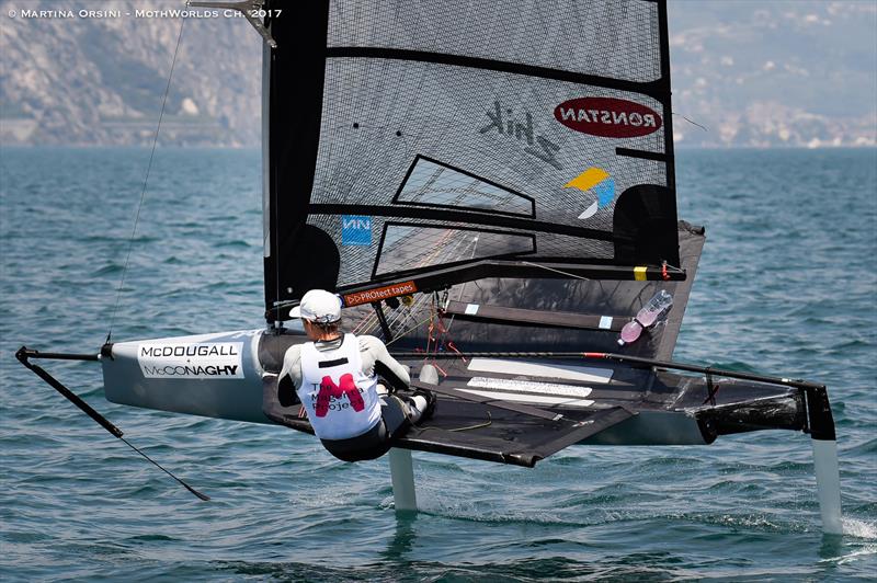 Paul Goodison in the Italian Moth Series at Garda photo copyright Martina Orsini taken at Fraglia Vela Malcesine and featuring the International Moth class