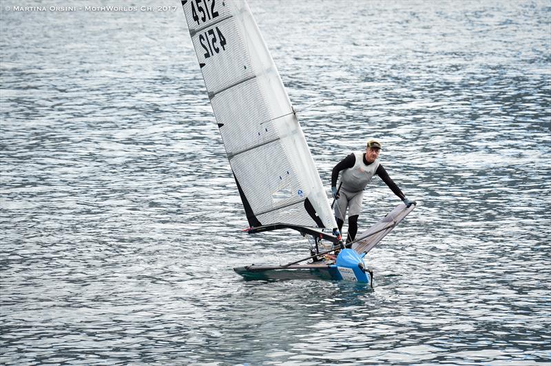 Day 1 of the Moth Worlds on Lake Garda photo copyright Martina Orsini taken at Fraglia Vela Malcesine and featuring the International Moth class