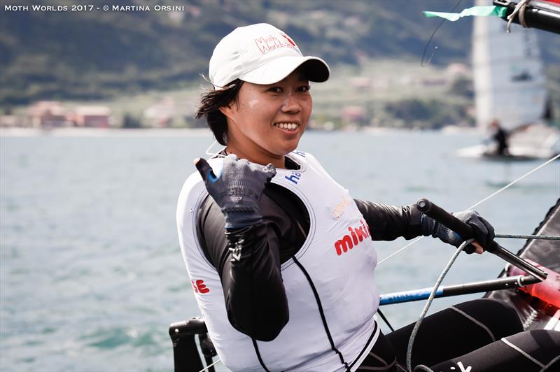 Day 2 of the Moth Worlds on Lake Garda - photo © Martina Orsini