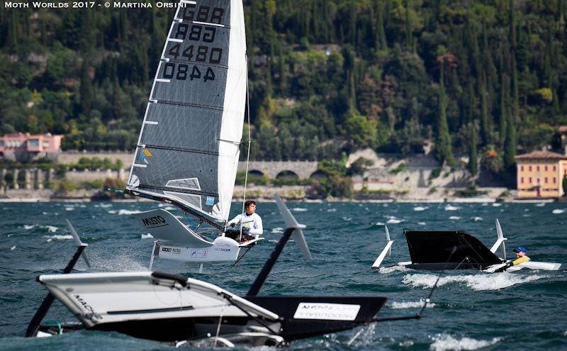 Day 3 of the Moth Worlds on Lake Garda photo copyright Martina Orsini taken at Fraglia Vela Malcesine and featuring the International Moth class