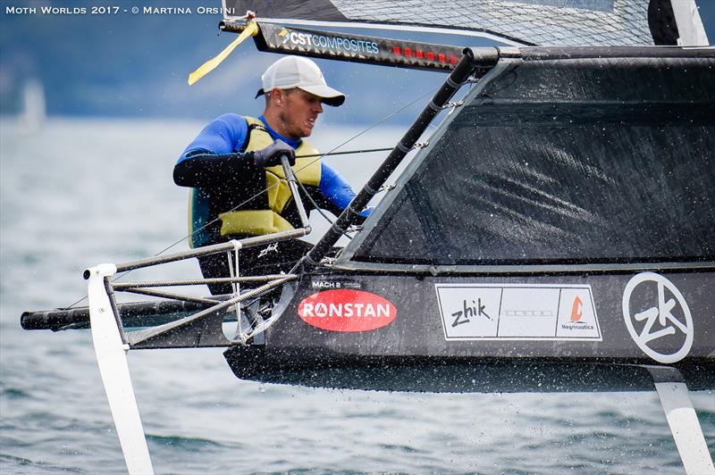 Day 3 of the Moth Worlds on Lake Garda photo copyright Martina Orsini taken at Fraglia Vela Malcesine and featuring the International Moth class