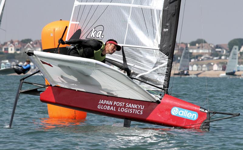 Noble Allen 2018 International Moth UK Championship at Thorpe Bay day 2 photo copyright Mark Jardine / IMCA UK taken at Thorpe Bay Yacht Club and featuring the International Moth class