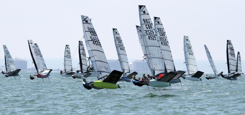 Noble Allen 2018 International Moth UK Championship at Thorpe Bay day 3 - photo © Mark Jardine / IMCA UK