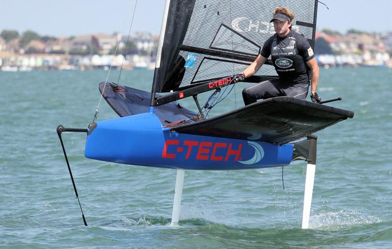 Noble Allen 2018 International Moth UK Championship at Thorpe Bay day 3 photo copyright Mark Jardine / IMCA UK taken at Thorpe Bay Yacht Club and featuring the International Moth class