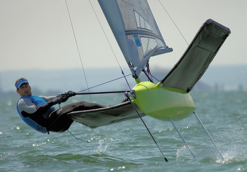 Noble Allen 2018 International Moth UK Championship at Thorpe Bay day 4 photo copyright Mark Jardine / IMCA UK taken at Thorpe Bay Yacht Club and featuring the International Moth class