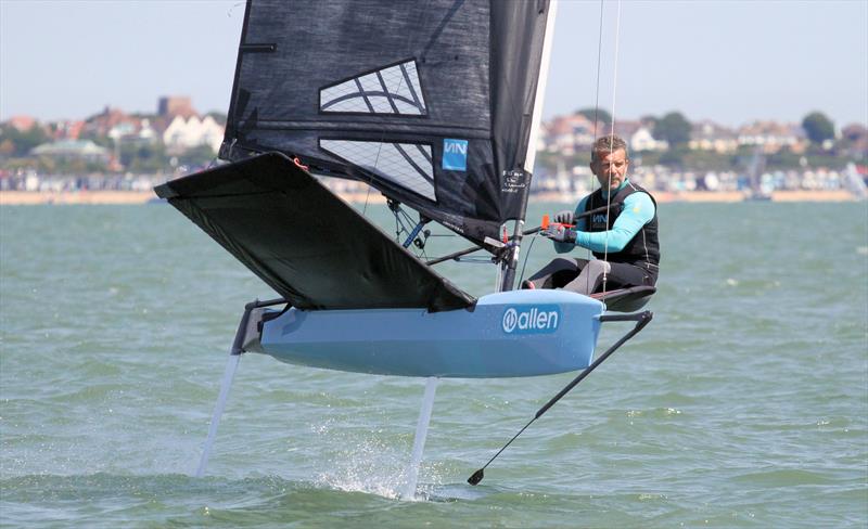 Mike Lennon during the Noble Allen 2018 International Moth UK Championship at Thorpe Bay - photo © Mark Jardine / IMCA UK