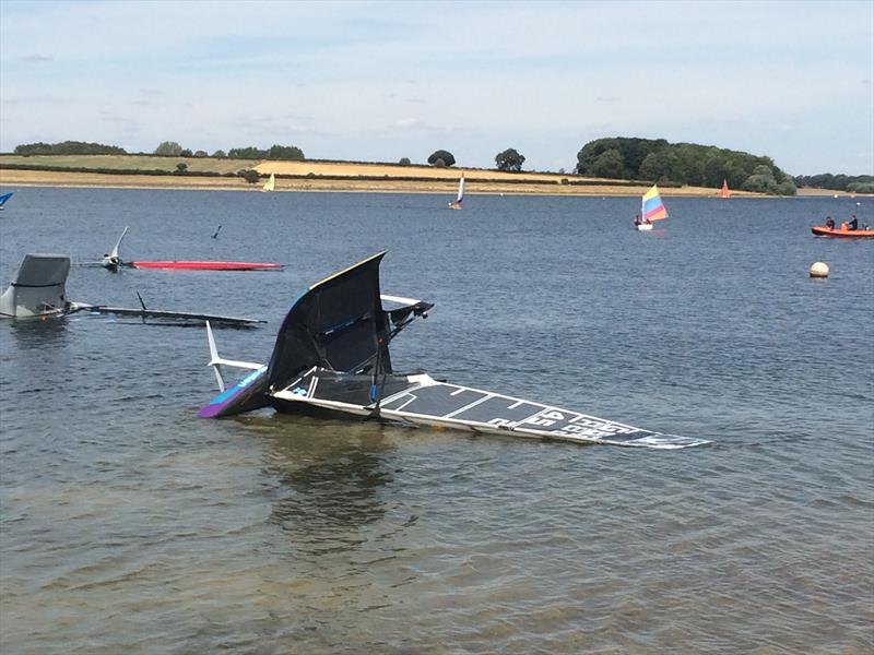Valkyrie launched for the first time at Rutland photo copyright James Sainsbury taken at Rutland Sailing Club and featuring the International Moth class