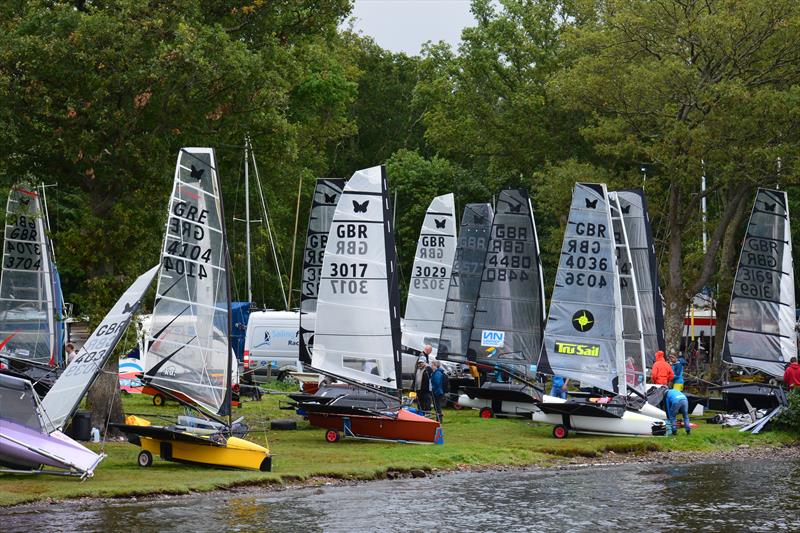 Lowider and foiling International Moths and Waszps at Loch Lomond Sailing Club photo copyright Katie Hughes taken at Loch Lomond Sailing Club and featuring the International Moth class