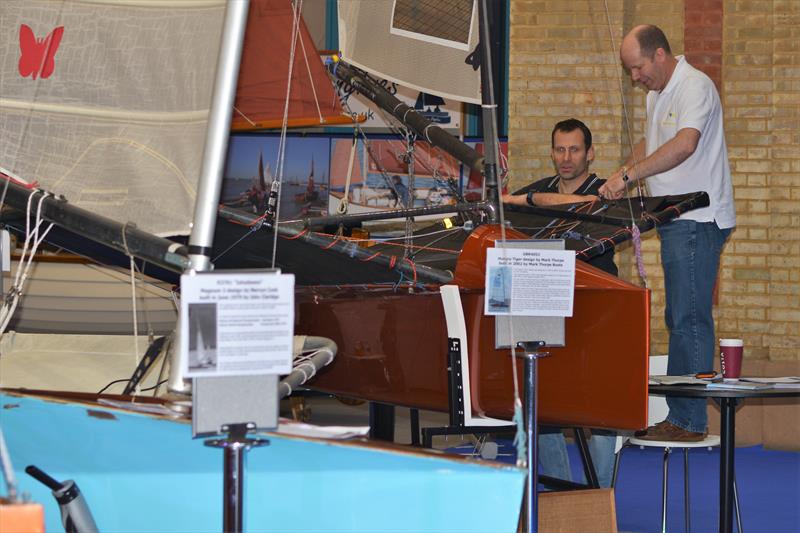 Always time for a bimble - with current European Champion David Hivey looking on at the RYA Dinghy Show 2019 photo copyright Katie Hughes taken at RYA Dinghy Show and featuring the International Moth class