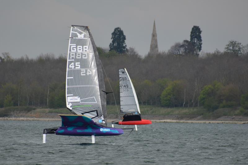 Noble Marine International Moth GP at Grafham photo copyright Richard Packham taken at Grafham Water Sailing Club and featuring the International Moth class