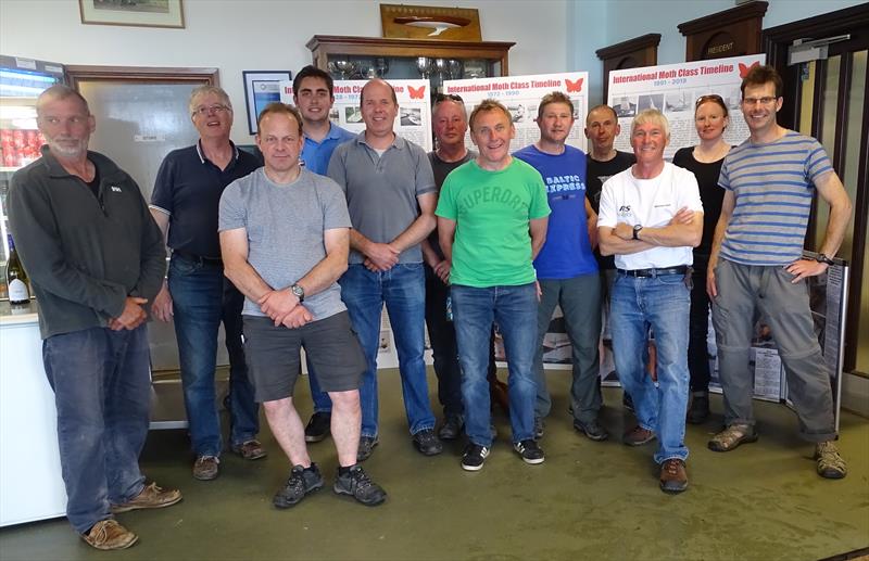 The majority of the competitors during the 2019 Lowrider Moth Nationals at Carsington photo copyright John Butler taken at Carsington Sailing Club and featuring the International Moth class