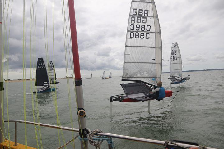 International Moth Grand Prix at Stokes Bay photo copyright SBSC taken at Stokes Bay Sailing Club and featuring the International Moth class