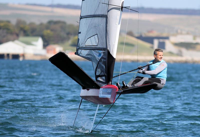 2019 Wetsuit Outlet UK Moth Nationals at Castle Cove SC day 2 photo copyright Mark Jardine / IMCA UK taken at Castle Cove Sailing Club and featuring the International Moth class