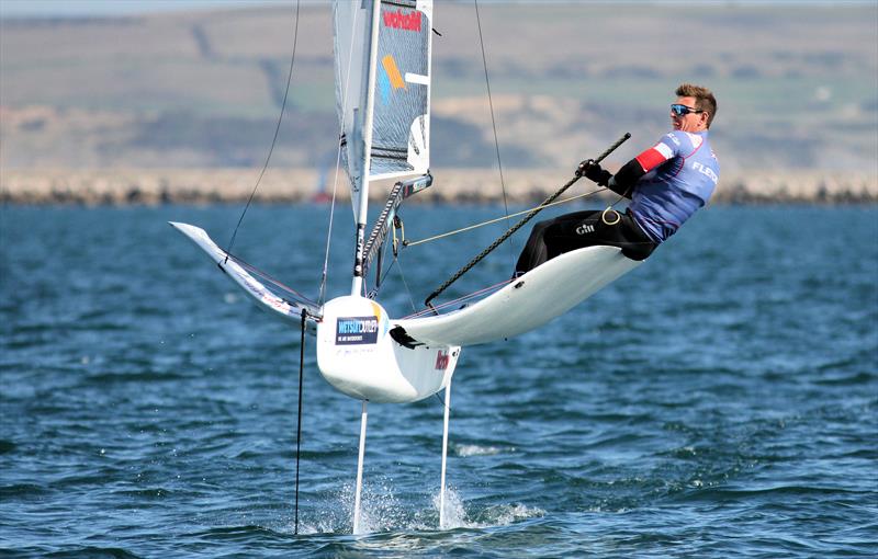 2019 Wetsuit Outlet UK Moth Nationals at Castle Cove SC day 3 photo copyright Mark Jardine / IMCA UK taken at Castle Cove Sailing Club and featuring the International Moth class