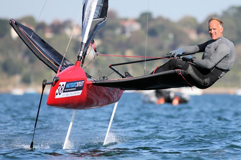 2019 Wetsuit Outlet UK Moth Nationals at Castle Cove SC day 3 photo copyright Mark Jardine / IMCA UK taken at Castle Cove Sailing Club and featuring the International Moth class