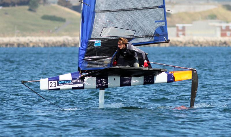 2019 Wetsuit Outlet UK Moth Nationals at Castle Cove SC day 3 - photo © Mark Jardine / IMCA UK