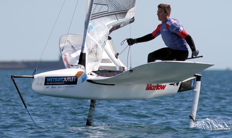 Dylan Fletcher wins the 2019 Wetsuit Outlet UK Moth Nationals at Castle Cove SC photo copyright Mark Jardine / IMCA UK taken at Castle Cove Sailing Club and featuring the International Moth class