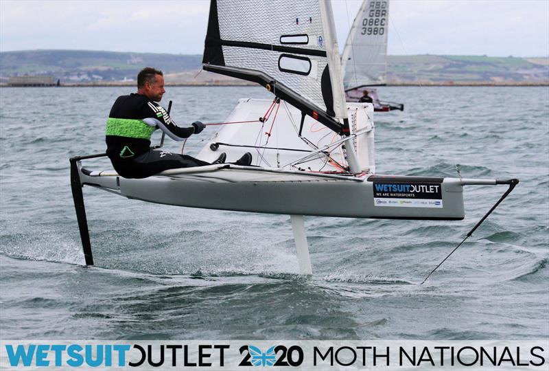 Wetsuit Outlet UK Moth Nationals day 1 photo copyright Mark Jardine / IMCA UK taken at Weymouth & Portland Sailing Academy and featuring the International Moth class