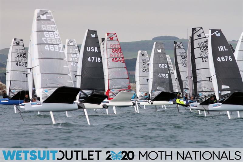 Wetsuit Outlet UK Moth Nationals day 3 photo copyright Mark Jardine / IMCA UK taken at Weymouth & Portland Sailing Academy and featuring the International Moth class