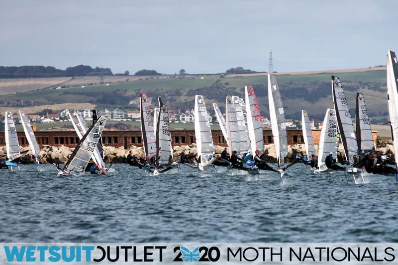 Wetsuit Outlet UK Moth Nationals 2020 photo copyright Mark Jardine / IMCA UK taken at Weymouth & Portland Sailing Academy and featuring the International Moth class