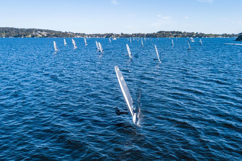 Australian Moth Nationals at Wangi RSL Amateur Sailing Club photo copyright Beau Outteridge taken at Wangi RSL Amateur Sailing Club and featuring the International Moth class