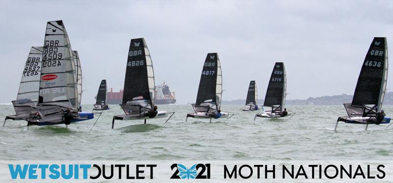 Day 2 of the Wetsuit Outlet UK Moth Nationals 2021 photo copyright Mark Jardine / IMCA UK taken at Stokes Bay Sailing Club and featuring the International Moth class