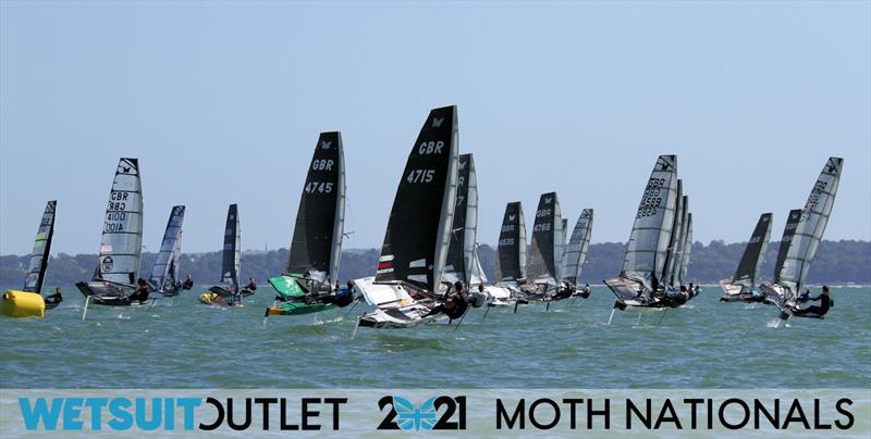 Day 3 of the Wetsuit Outlet UK Moth Nationals 2021 photo copyright Mark Jardine / IMCA UK taken at Stokes Bay Sailing Club and featuring the International Moth class