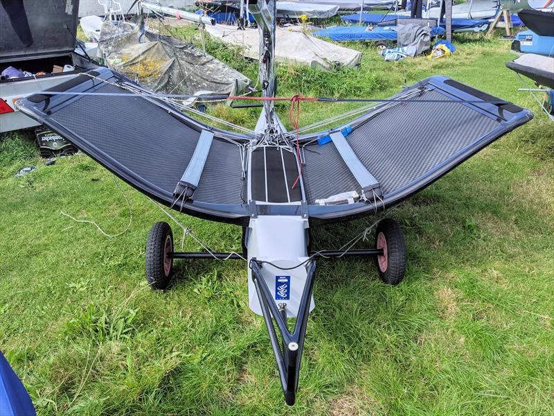 View from the stern of Brad Gibson's 'upside-down' Moth showing the wing attachment points - photo © Mark Jardine / IMCA UK