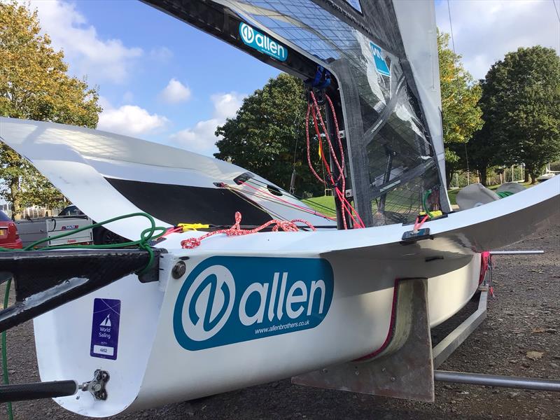 Boat bimbling at a windless Rutland Water on day 1 of the Moth Inlands - photo © IMCAUK