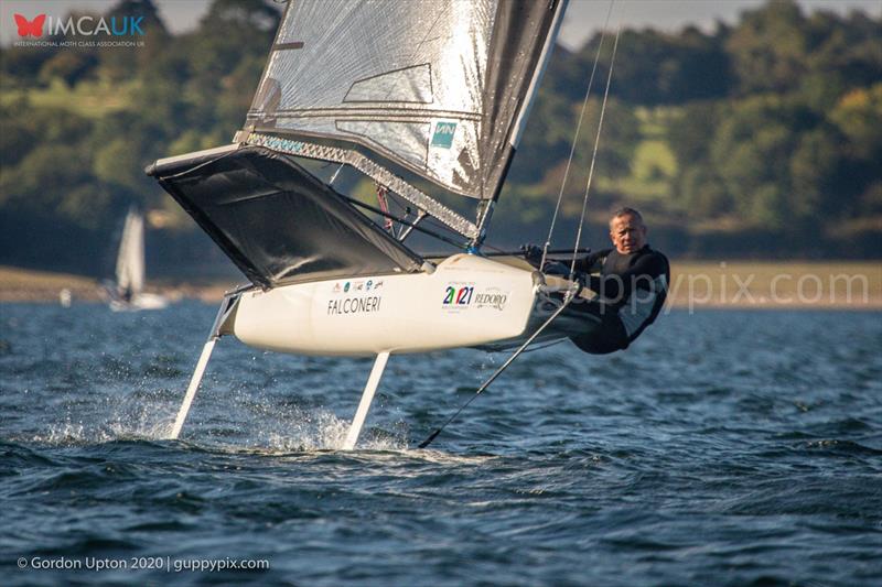 Local legend Nick Streatfield during the Moth Inlands at Rutland photo copyright Gordon Upton / www.guppypix.com taken at Rutland Sailing Club and featuring the International Moth class