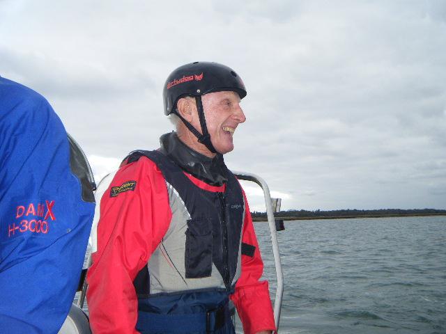 Stuart Jardine becomes the oldest foiling moth sailor at 78 photo copyright Peter Barton taken at Royal Lymington Yacht Club and featuring the International Moth class