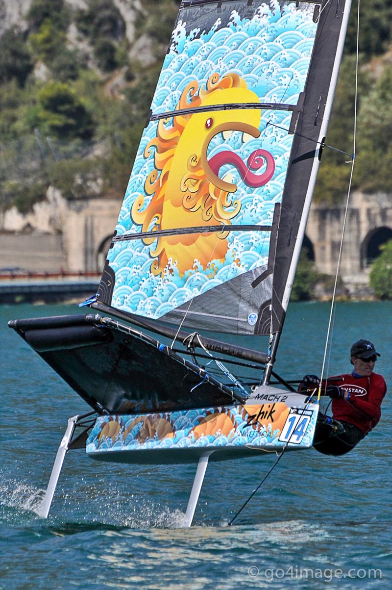 Mothapalooza at the 2012 Zhik Nautica Moth Worlds photo copyright www.go4image.com taken at Vela Club Campione del Garda and featuring the International Moth class