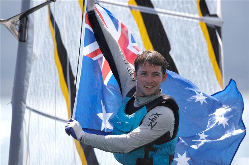 Joshua McKnight wins the 2012 Zhik Nautica Moth Worlds photo copyright Th.Martinez / Sea&Co / www.thmartinez.com taken at Vela Club Campione del Garda and featuring the International Moth class