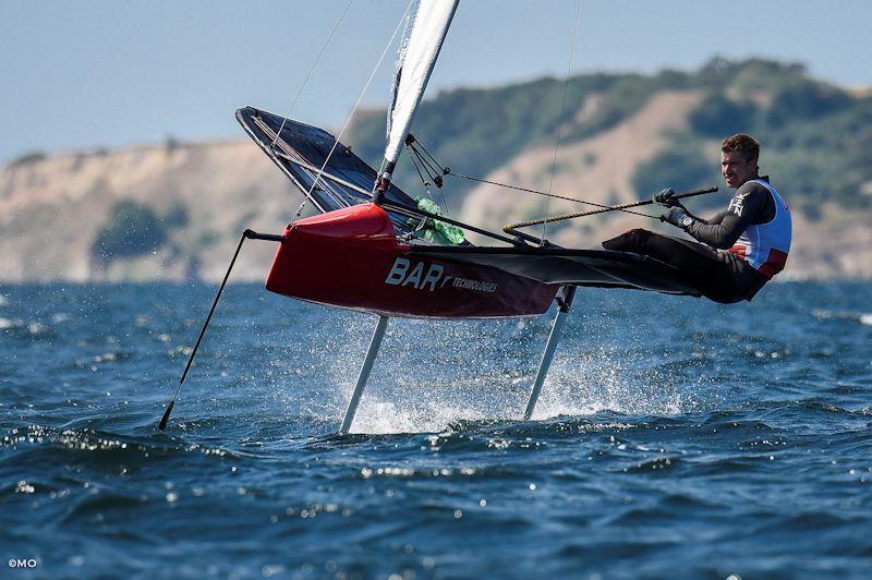 Paul Gliddon at the International Moth European Championship 2018 in Borstahusen, Sweden photo copyright Martina Orsini taken at  and featuring the International Moth class