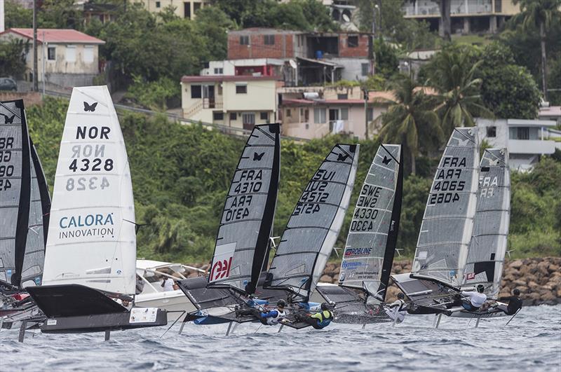The Moths were back on the race track today - Martinique Flying Regatta 2018 photo copyright Jean-Marie Liot / Martinique Flying Regatta taken at  and featuring the International Moth class
